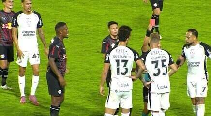 CBF divulga áudio de expulsão polêmica do Corinthians contra o Bragantino