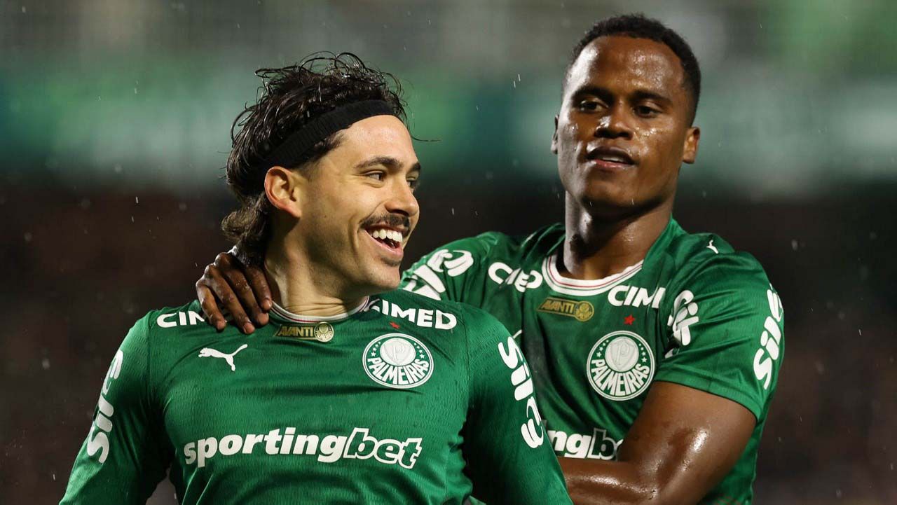 Palmeiras vence o Coritiba com dois gols de Maurício