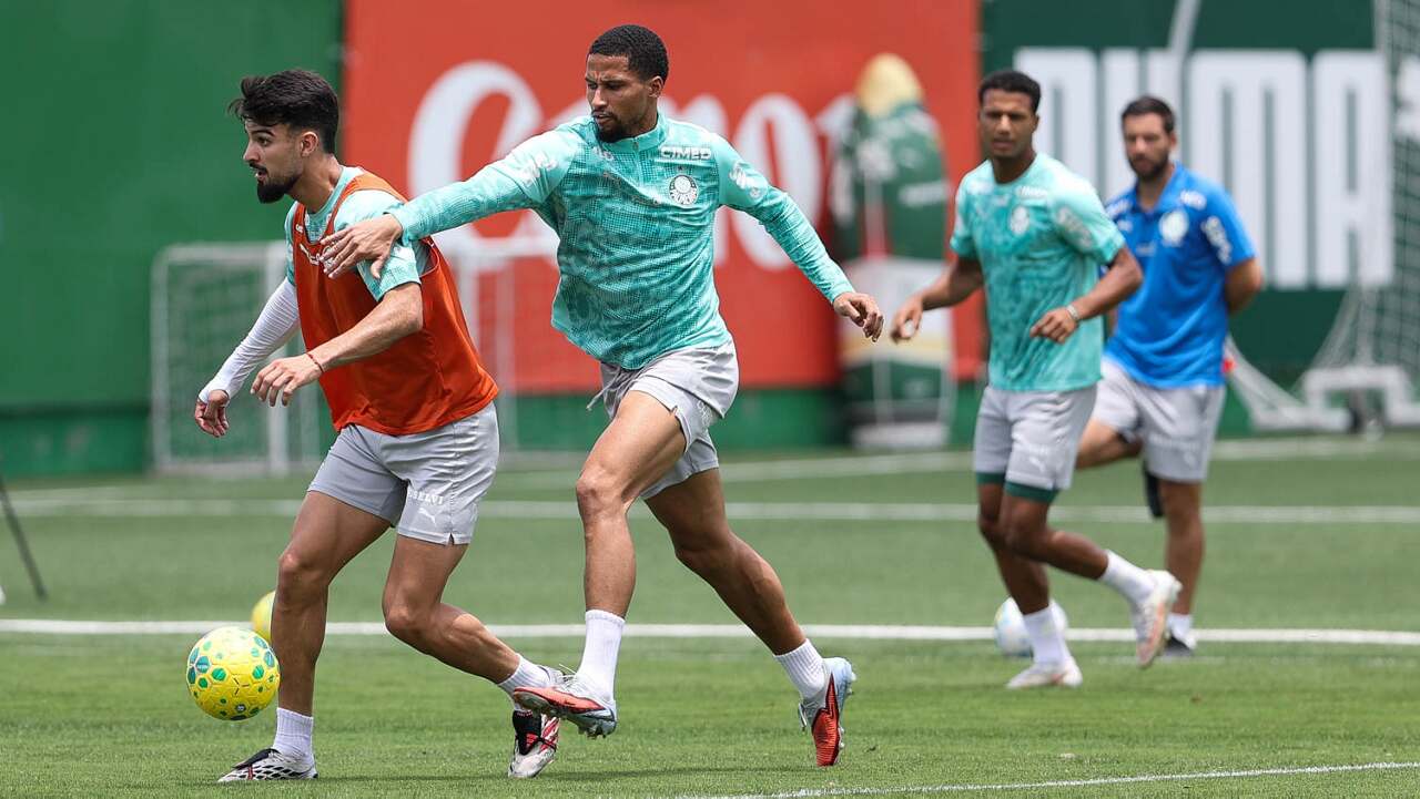 Com treino tático, Palmeiras encerra a preparação Com treino tático, Palmeiras encerra a preparação