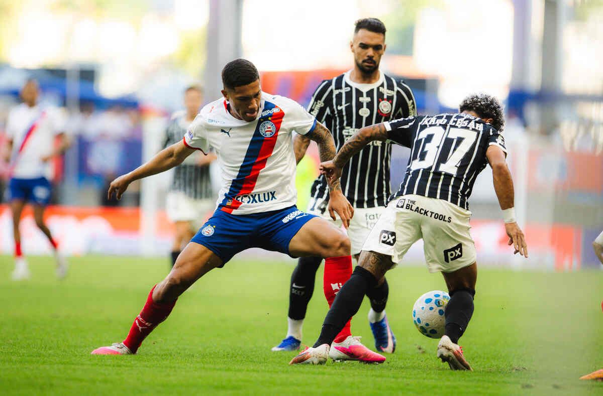 Em jogo pegado, Bahia e Corinthians ficam no empate