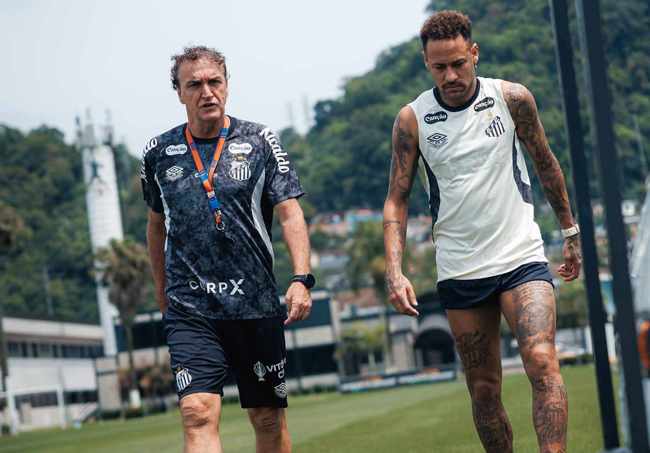 Cuca arma quarteto ofensivo com Neymar e Gabigol 