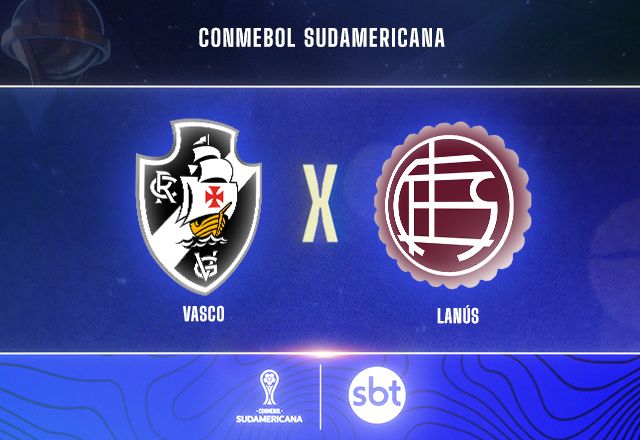 SBT transmite Vasco x Lanús pela Copa Sul-Americana