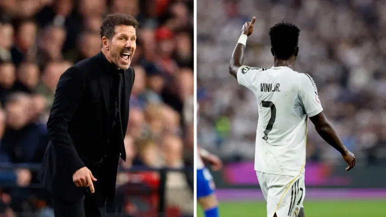 Simeone provoca Vini Jr. em substituição na Supercopa: "Vai te demitir"