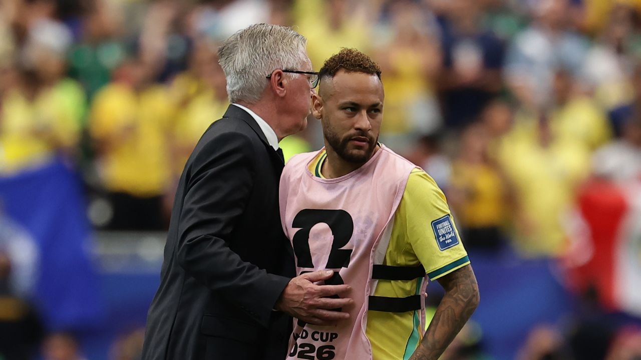 Ancelotti explica ausência de Neymar contra o Japão