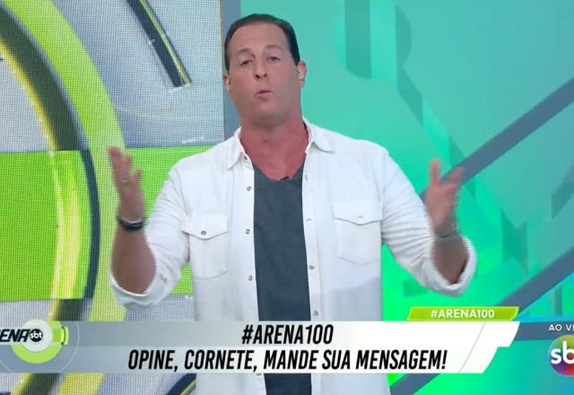 Benja na apresentação do Arena SBT