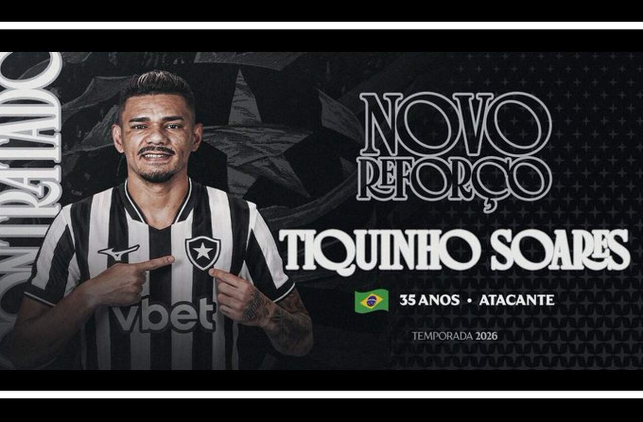 Botafogo anuncia o retorno de Tiquinho Soares