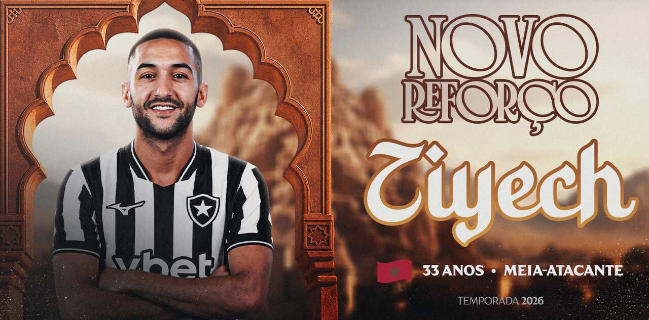 Botafogo anuncia a contratação do marroquino Ziyech