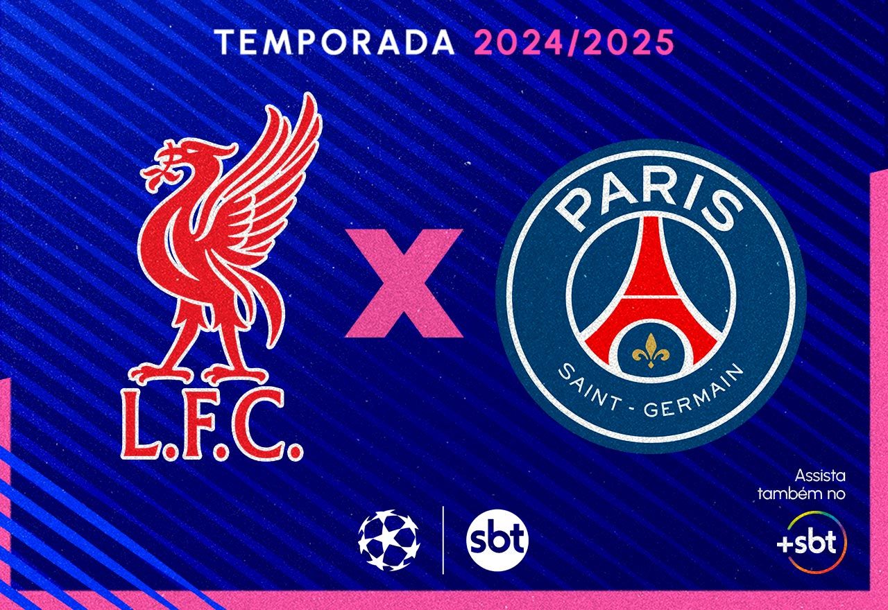 SBT e +SBT transmitem Liverpool x PSG pela Champions League