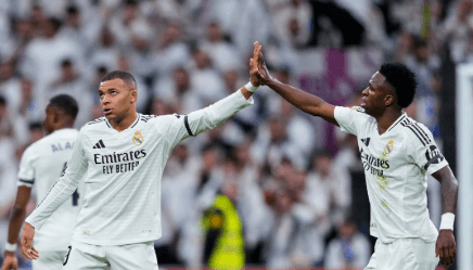 Com gols de Mbappé e Vini Jr, Real Madrid vence e assume a vice-liderança da LaLiga