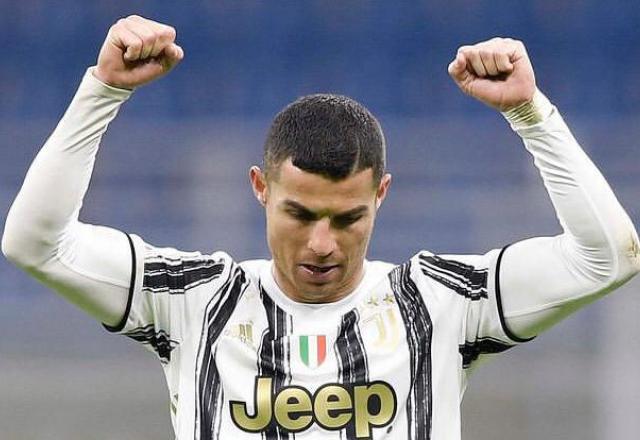 Cristiano Ronaldo comemorando seu gol pela Juventus