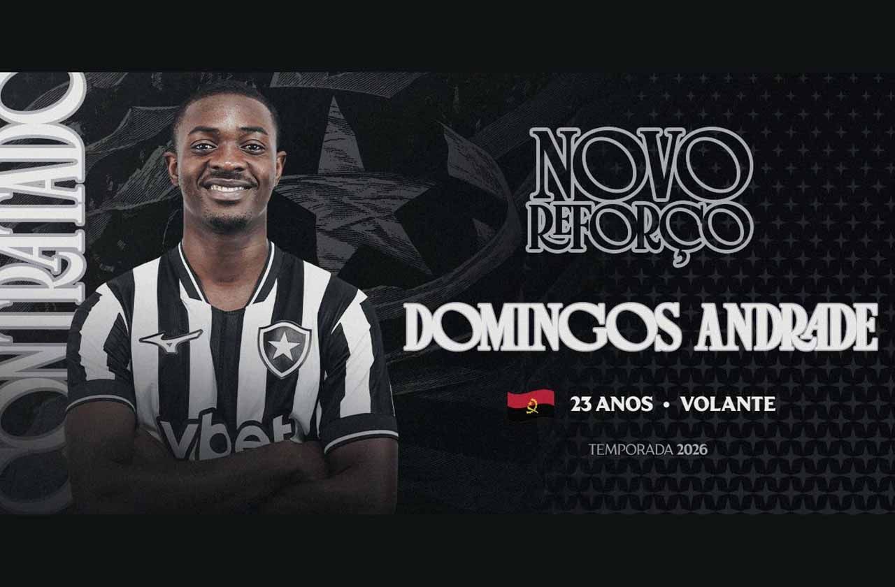 Botafogo anuncia contratação do volante Domingos Andrade