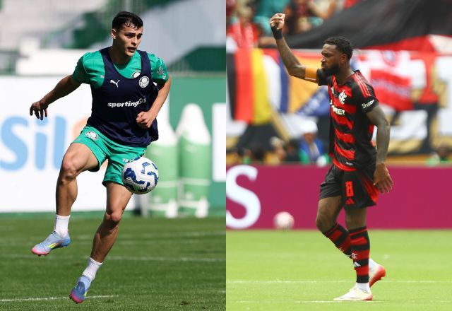 (Foto: Cesar Greco / Palmeiras - Gilvan de Souza / Flamengo)