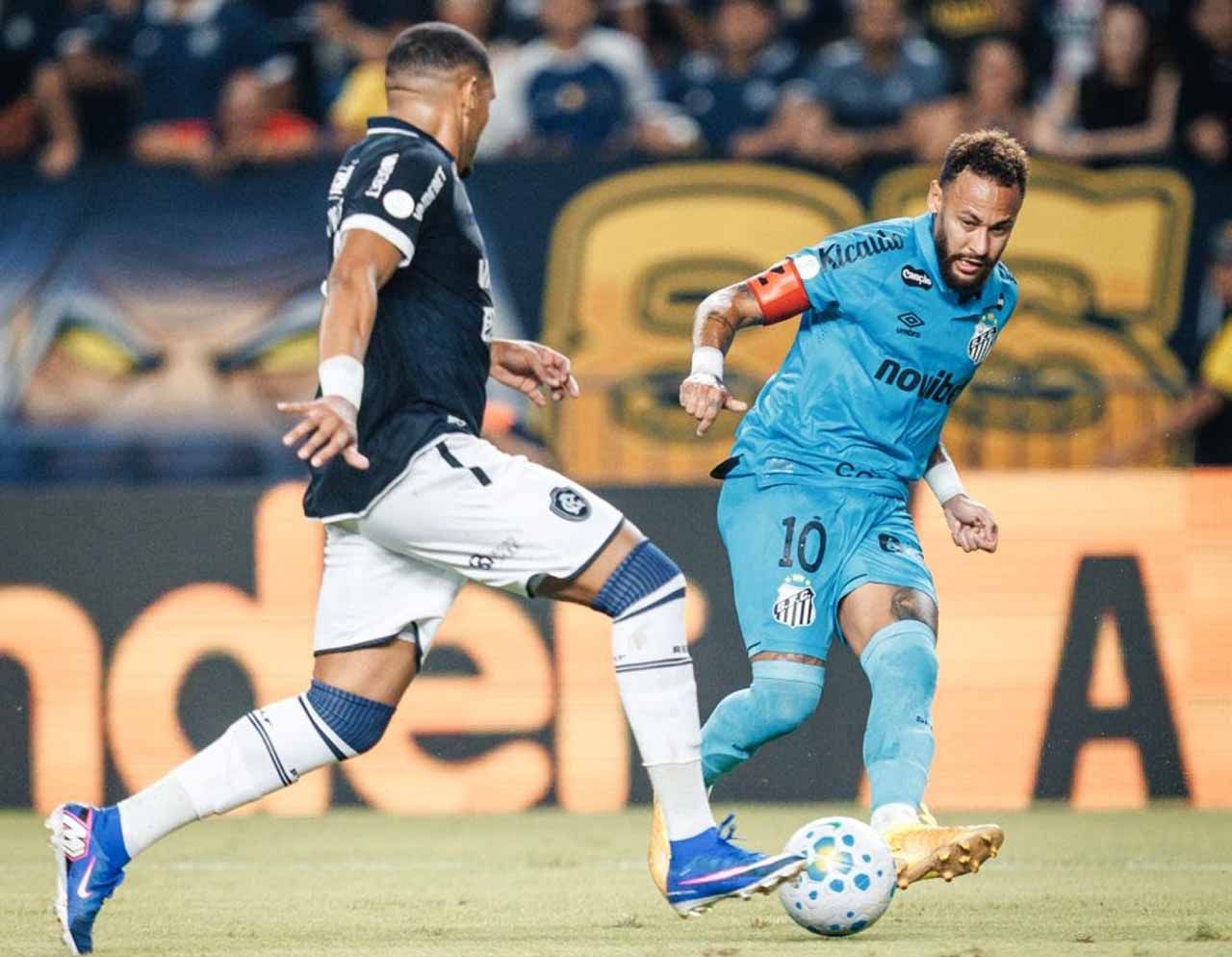 Santos avança na Copa do Brasil com brilho de Neymar Santos avança na Copa do Brasil com brilho de Neymar