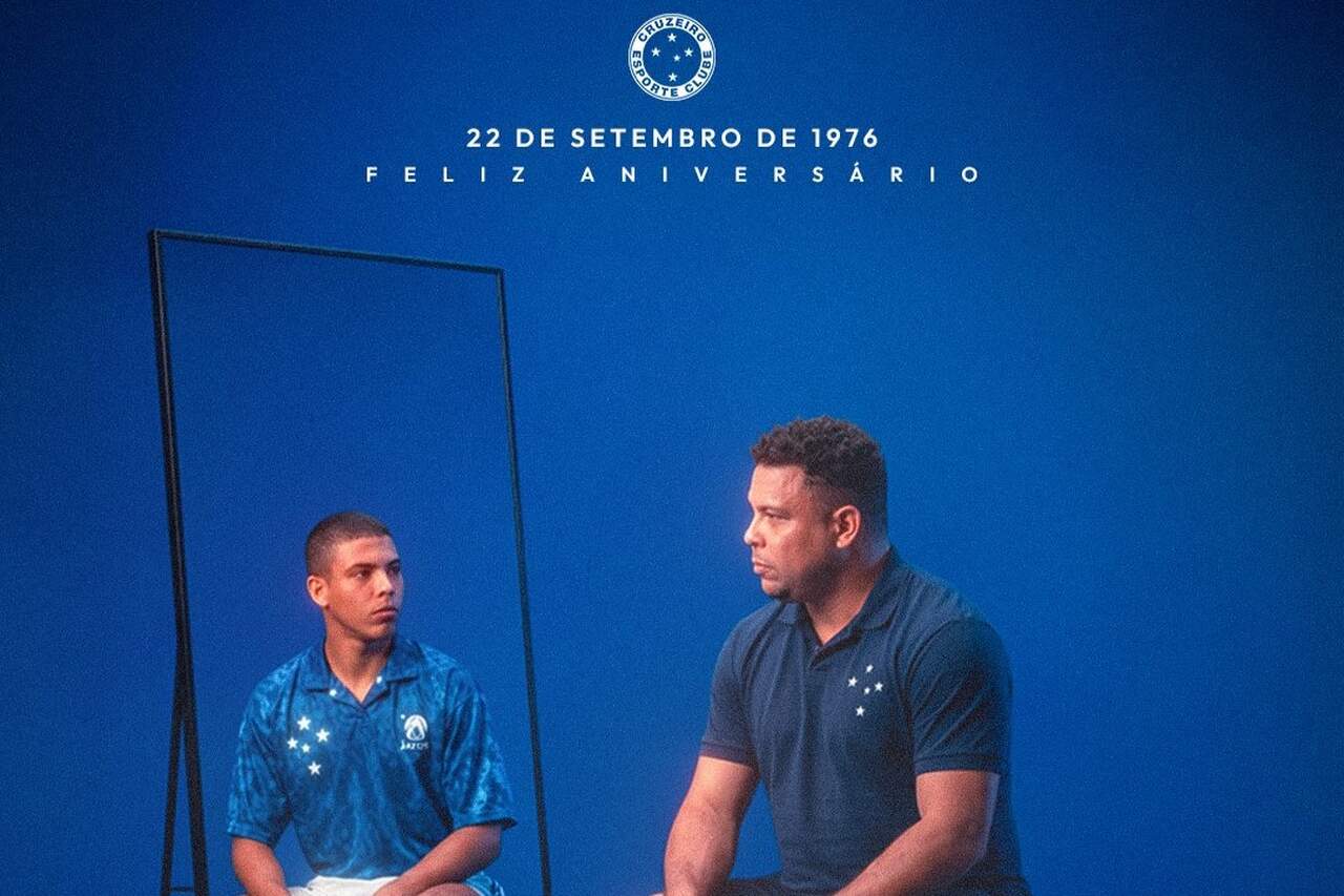 Cruzeiro homenageia Ronaldo pelos 50 anos 