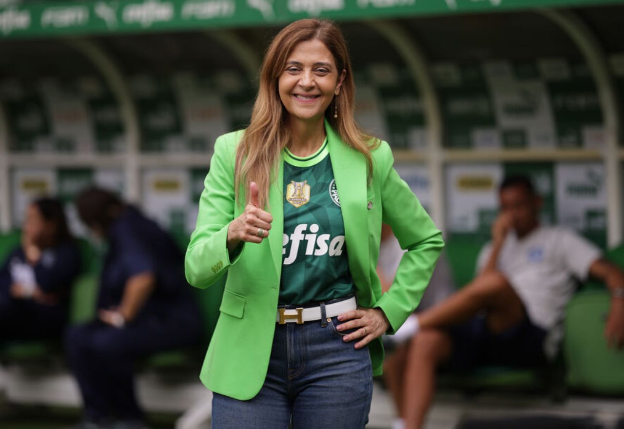 Leila Pereira afirma que Palmeiras não vai desistir do título do Brasileirão. Foto: Divulgação/Palmeiras