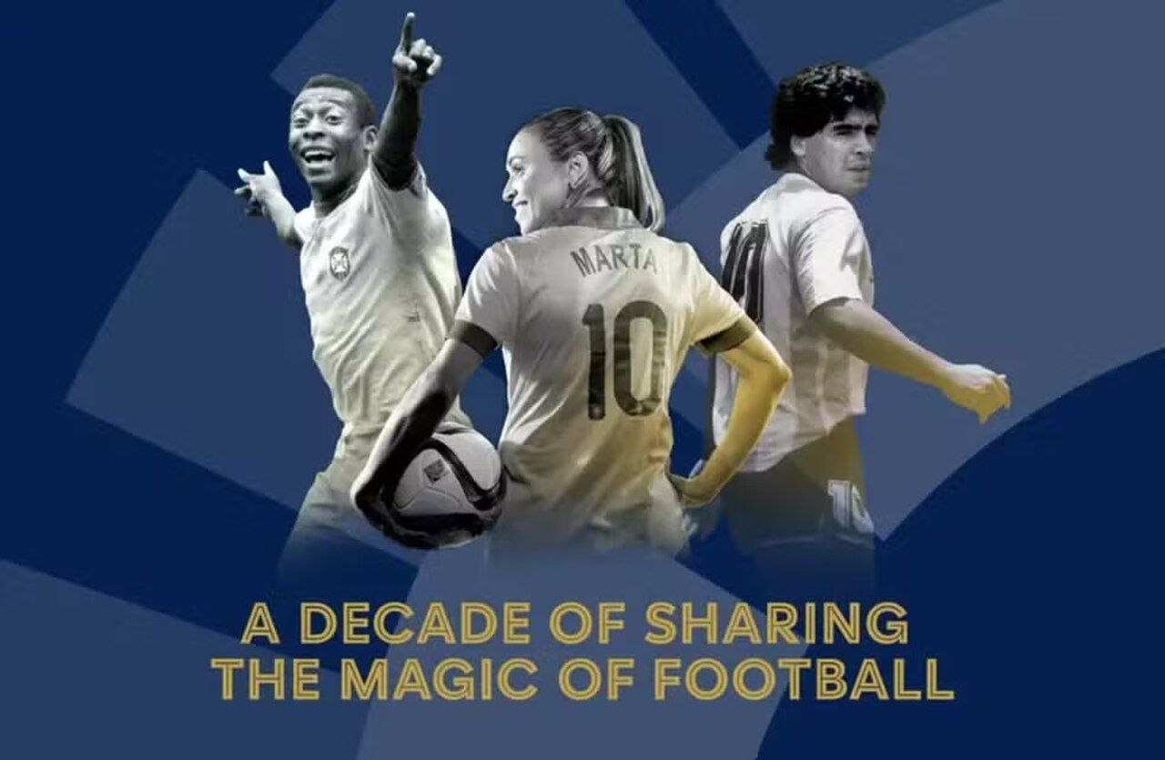Museu da Fifa comemora 10 anos com tema sobre a camisa 10 