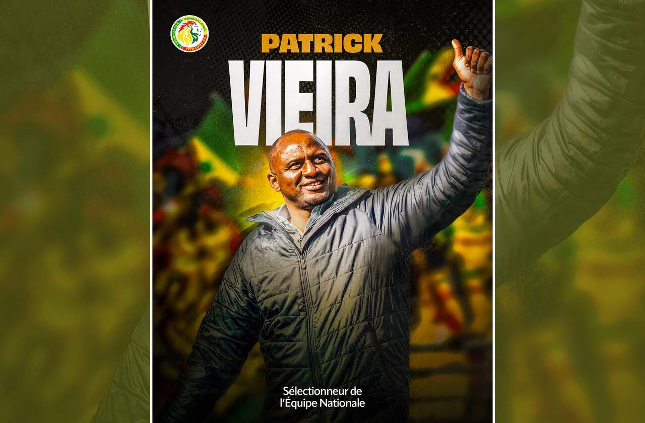Patrick Vieira é anunciado como novo técnico do Senegal