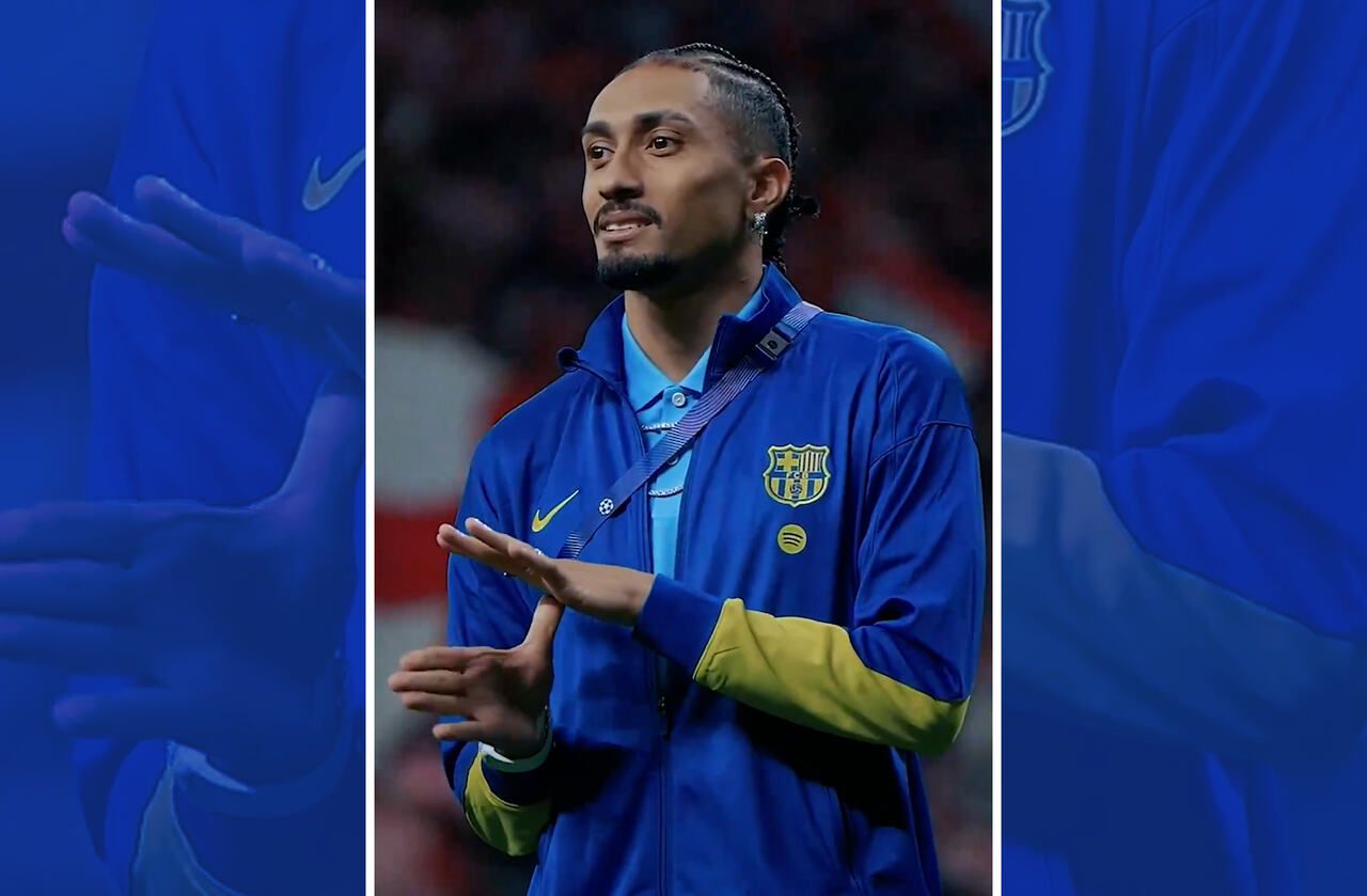 Imagem da noticia Raphinha pede desculpas por gesto de roubo em eliminação do Barcelona
