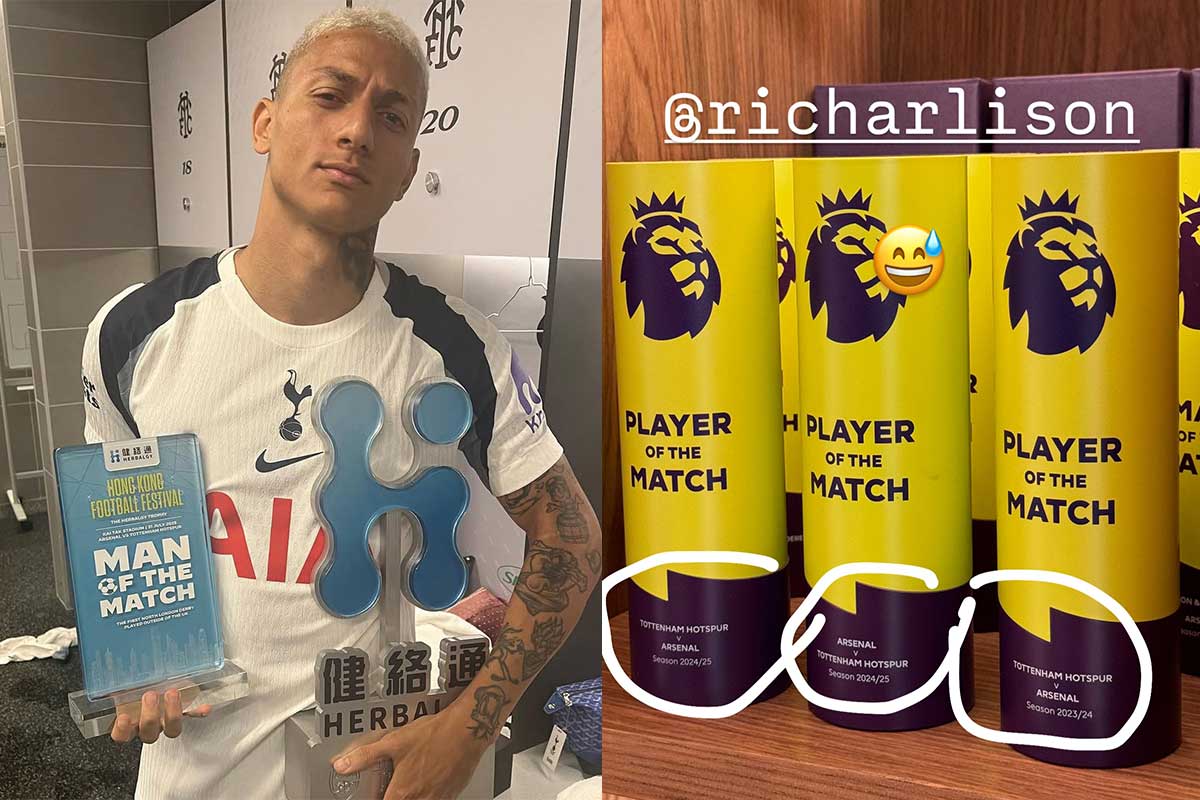 Richarlison provoca e recebe resposta de Gabriel Magalhães após amistoso