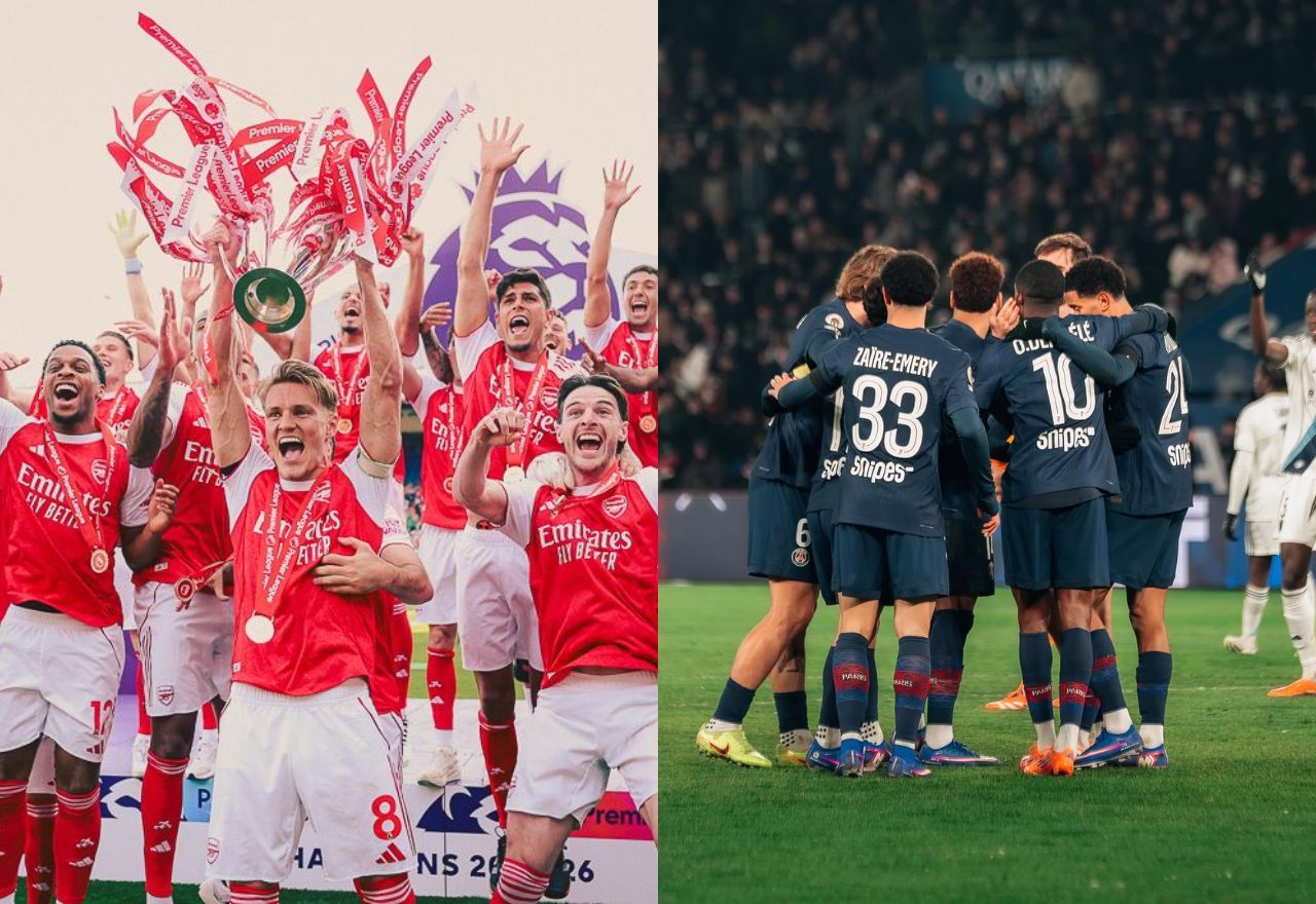 PSG e Arsenal valem mais que os 20 clubes da Série A juntos