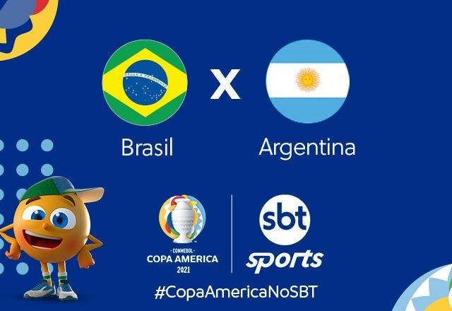 SBT terá cobertura especial para final da copa América entre Brasil x Argentina