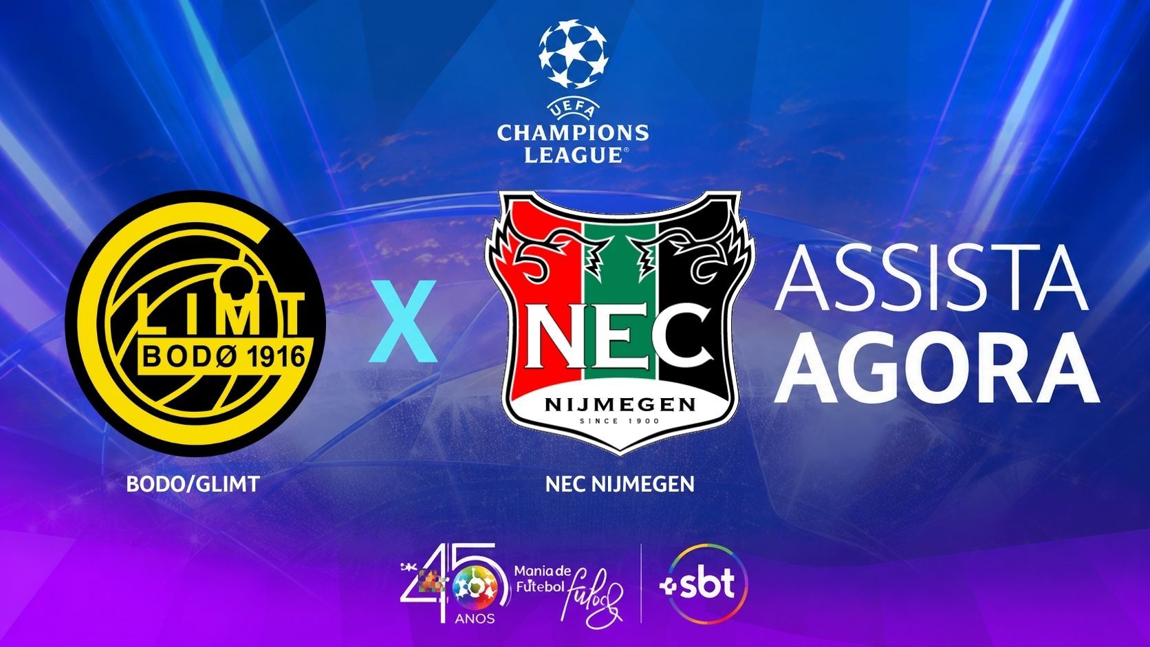 Ao vivo: assista Bodø/Glimt x NEC na Champions