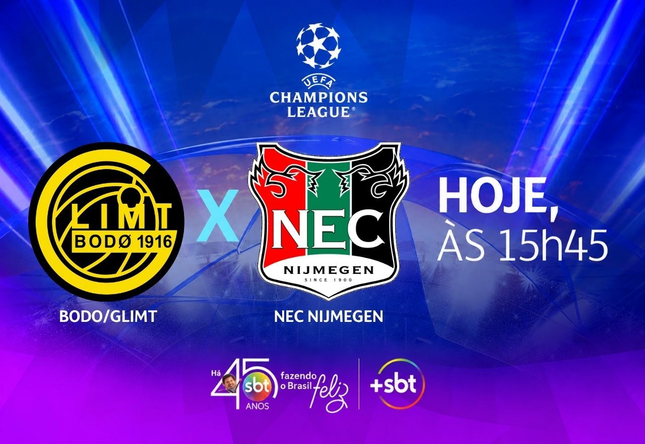 SBT transmite Bodø/Glimt x NEC pela Champions League SBT transmite Bodø/Glimt x NEC pela Champions League