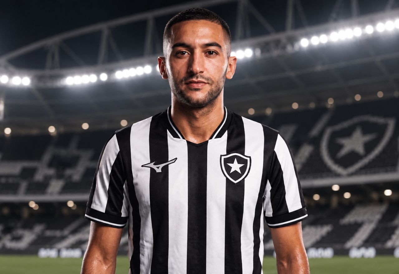Fim da novela: Hakim Zyiech é do Botafogo. Foto: Reprodução