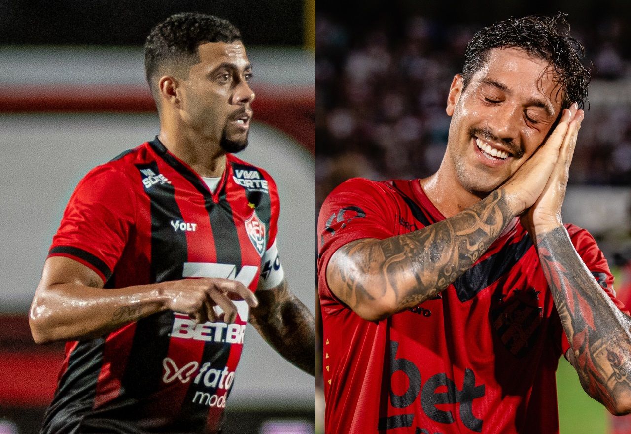 (Foto: Victor Ferreira/EC Vitória - Paulo Paiva/Sport Recife)