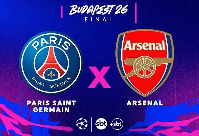 SBT transmite PSG x Arsenal na final da Champions SBT transmite PSG x Arsenal na final da Champions