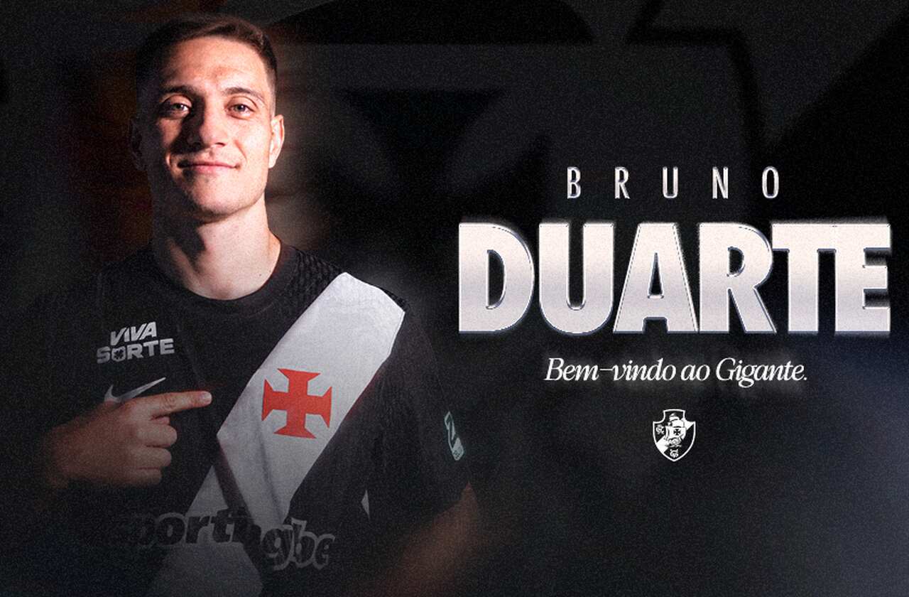 Vasco anuncia a contratação de Bruno Duarte até 2028 Vasco anuncia a contratação de Bruno Duarte até 2028