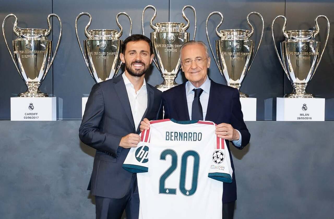 Bernardo Silva é apresentado no Real Madrid Bernardo Silva é apresentado no Real Madrid