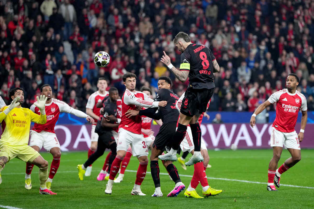 Imagem da noticia Arsenal empata com Leverkusen no fim e deixa duelo das oitavas da Champions em aberto