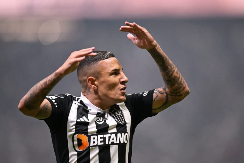 Corinthians notificou o Atlético Mineiro sobre o interesse da equipe pela contratação do lateral-esquerdo Guilherme Arana. (Photo by Pedro Vilela/Getty Images)