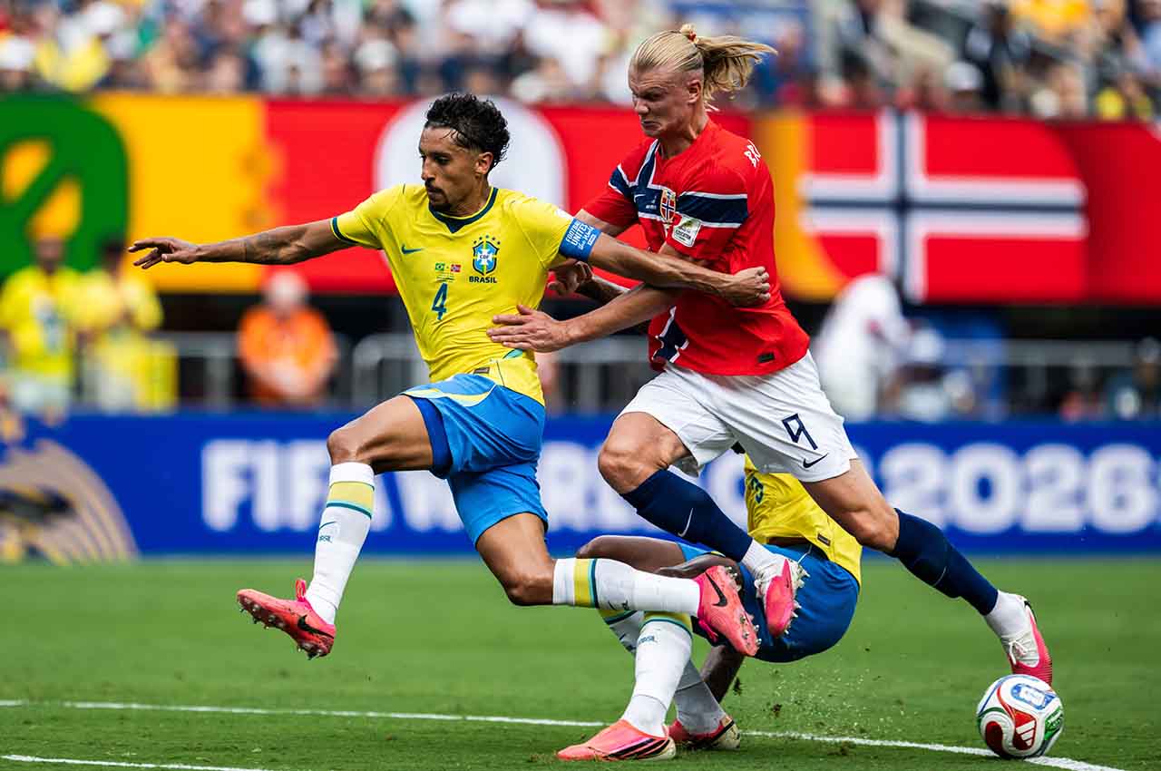 Haaland faz dois e o Brasil está eliminado da Copa
