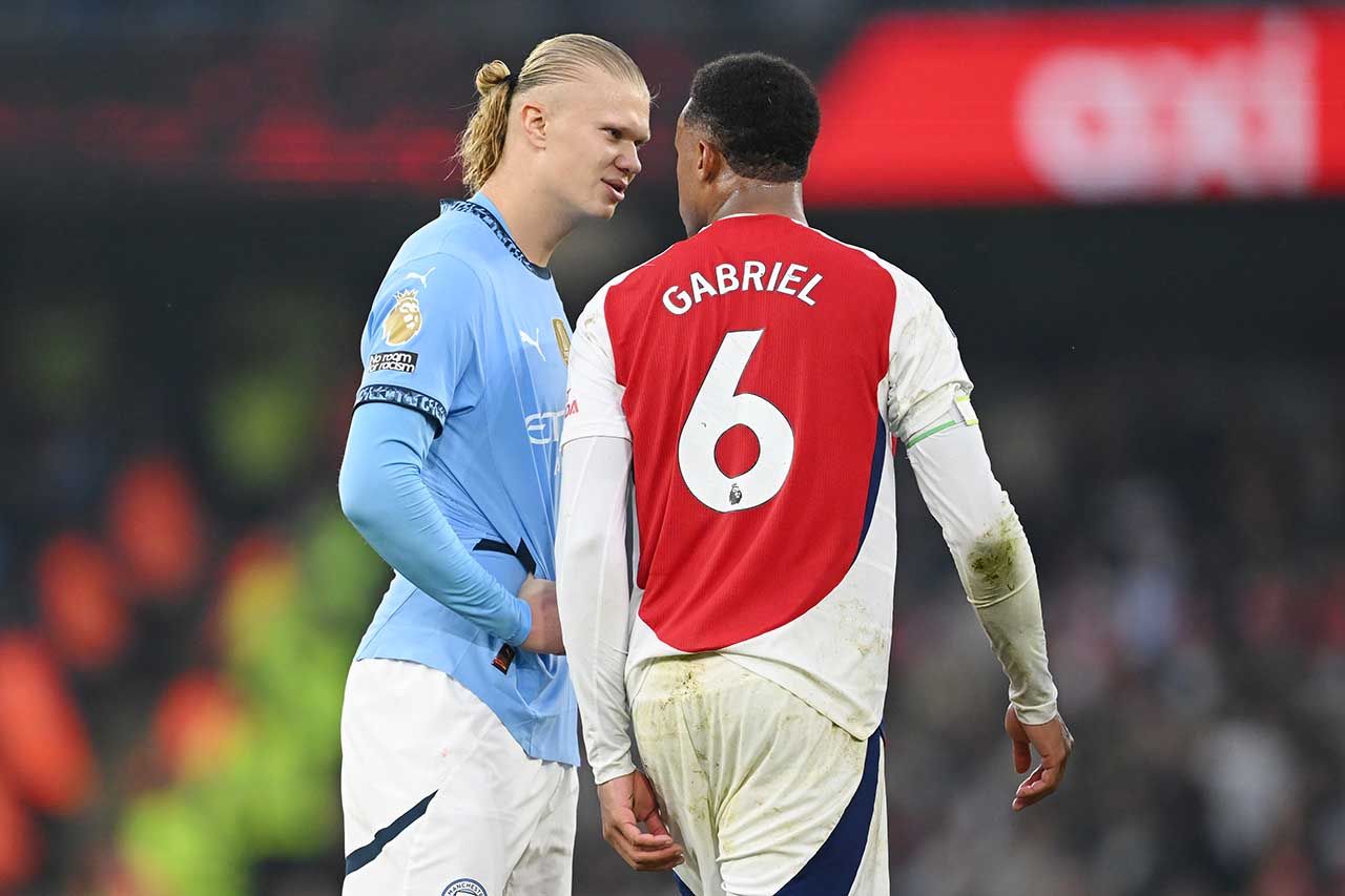 City x Arsenal: Haaland expõe incômodo da namorada após lance com Gabriel Magalhães