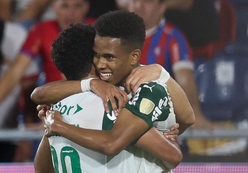 Estêvão, atacante do Palmeiras (Foto: César Greco/Palmeiras)
