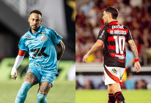 (Foto: Raul Baretta / Santos FC - Adriano Fontes / Flamengo)
