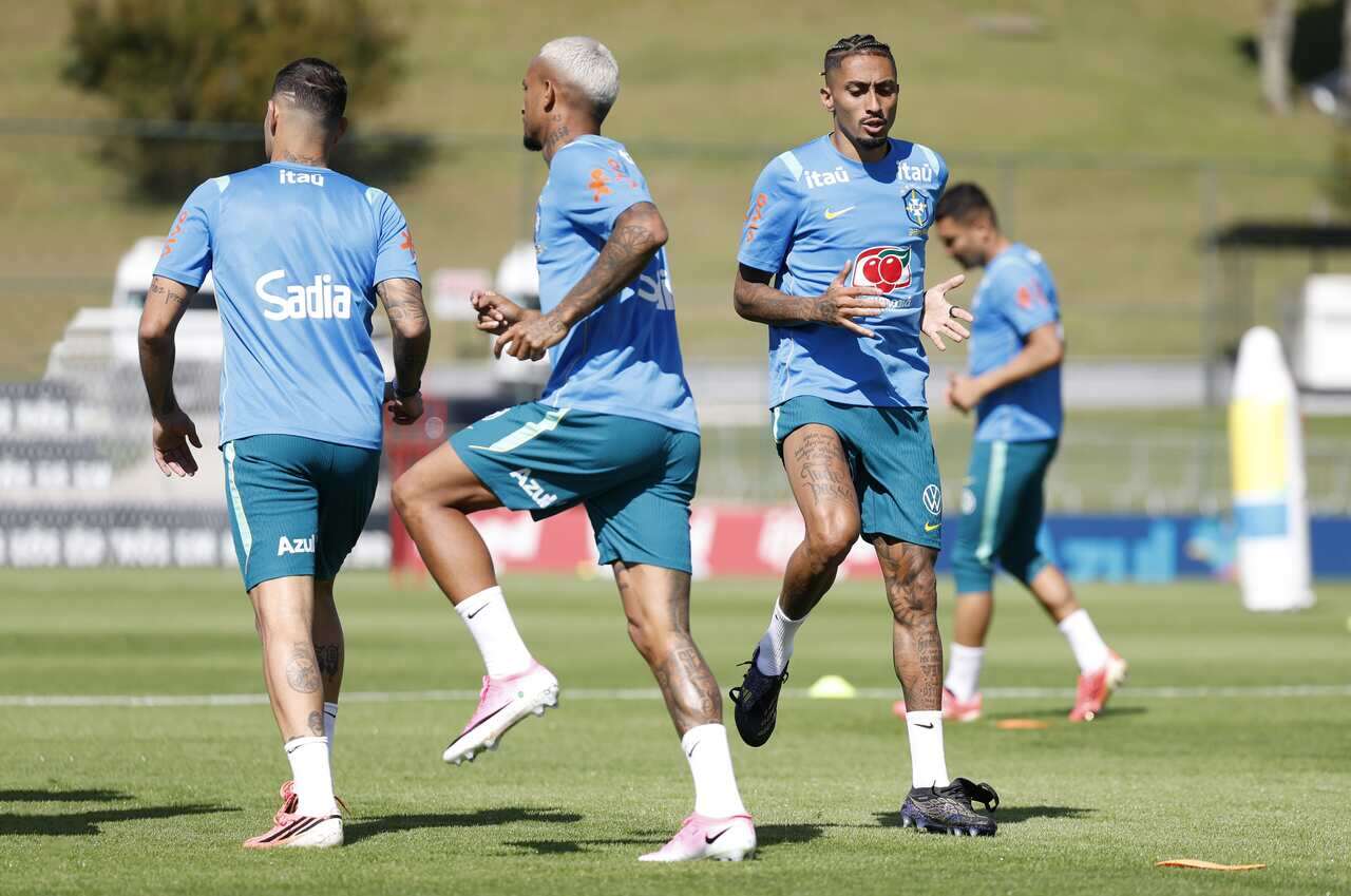 Ancelotti esboça time do Brasil para amistoso contra o Panamá. Veja provável escalação Ancelotti esboça time do Brasil para amistoso contra o Panamá. Veja provável escalação