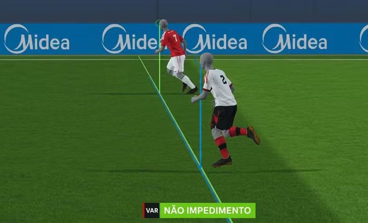 Quartas da Copa do Brasil terão impedimento semiautomático Quartas da Copa do Brasil terão impedimento semiautomático